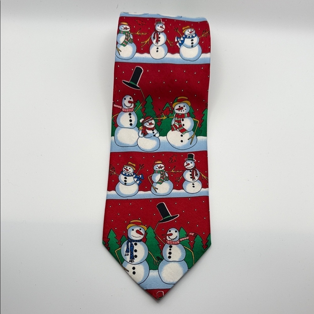 Hallmark Snowman Tie Holiday, Christmas, Festive, Fun